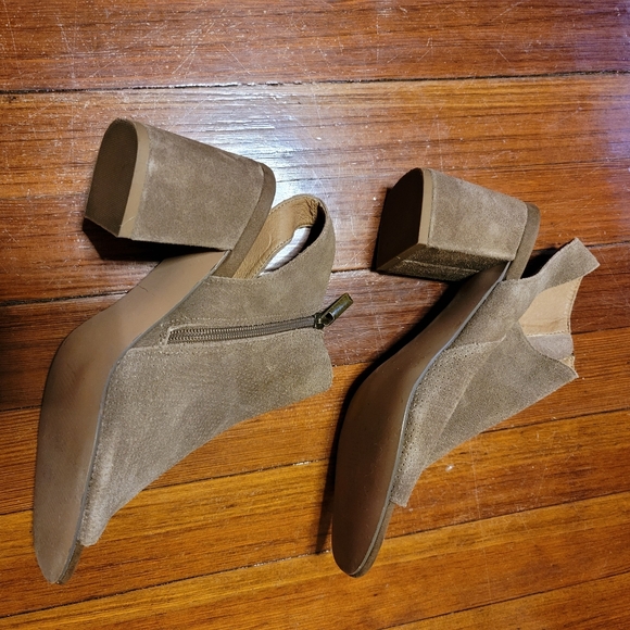 Abound Leather Suede Open Toe Heels - Picture 5 of 10